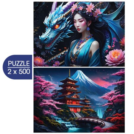 Japan Spirit - Asia Collection  - 2x 500 Teile Puzzle