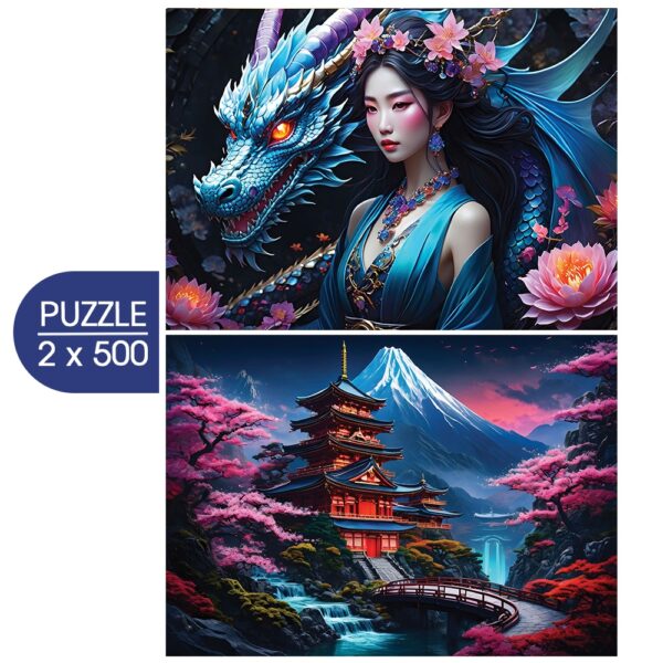 Japan Spirit - Asia Collection  - 2x 500 Teile Puzzle
