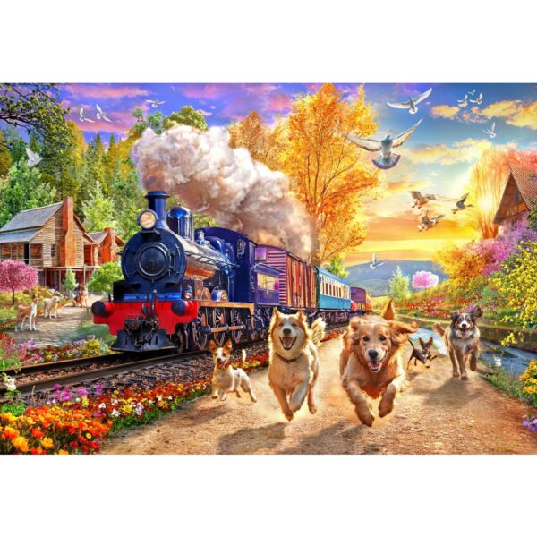 Following the Train - 1000 Teile Puzzle