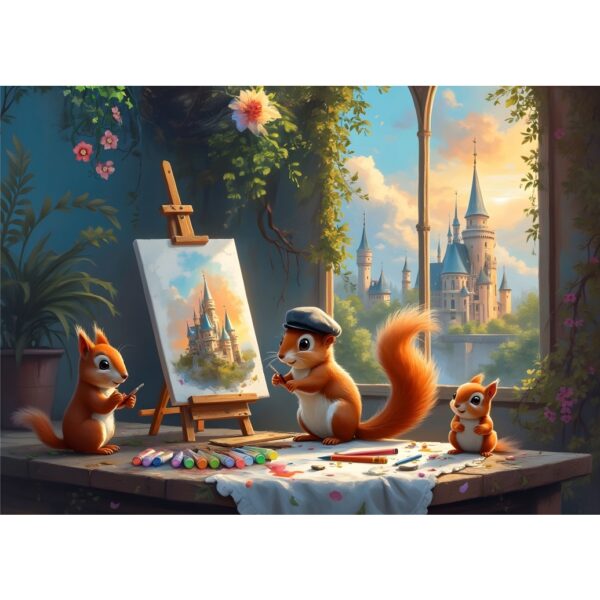 The Squirrel´s Workshop - 500 Teile Puzzle