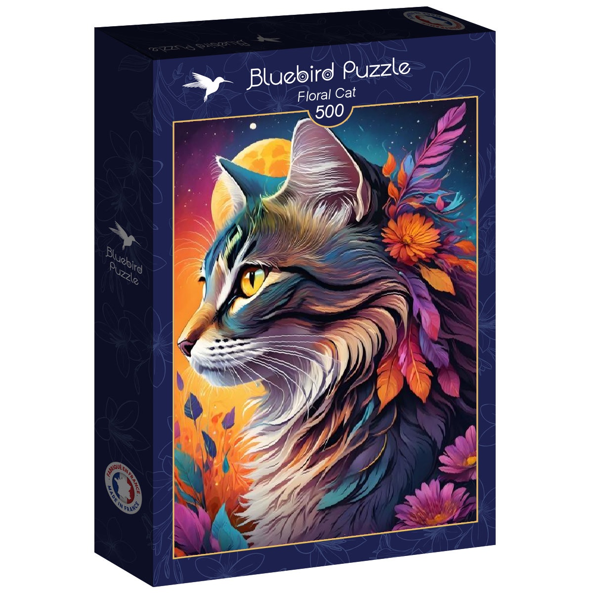 Floral Cat – 500 Teile Puzzle