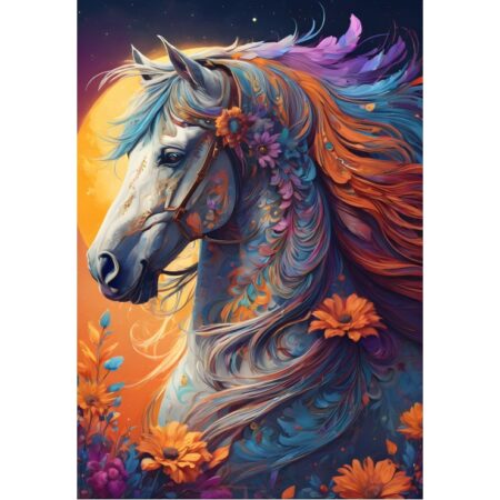 Floral Horse - 1000 Teile Puzzle