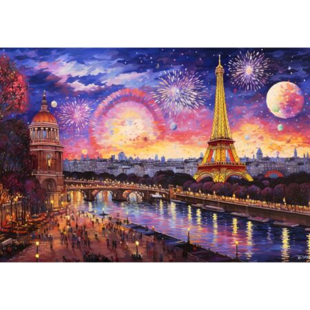 Landscape in Pointillism - 1000 Teile Puzzle