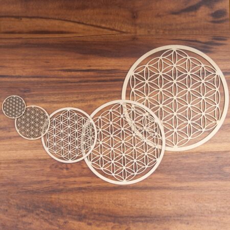 Blume des Lebens aus Holz