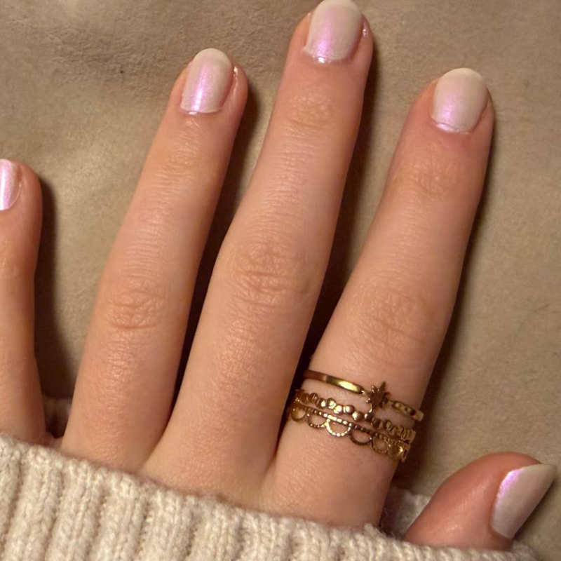 Trio Stern gold – Edelstahl-Ring