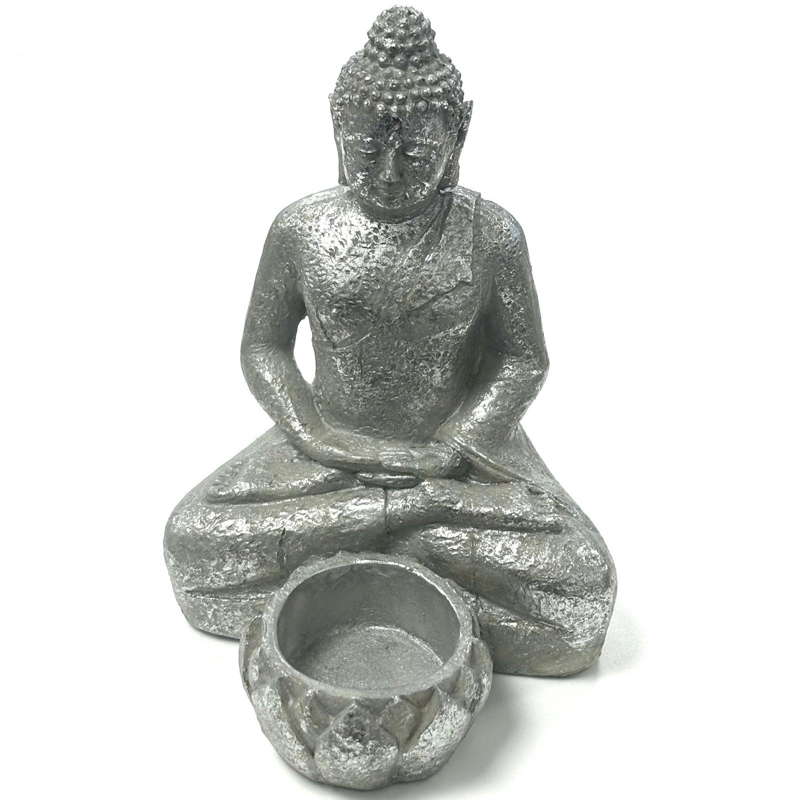 Buddha sitzend Teelichthalter