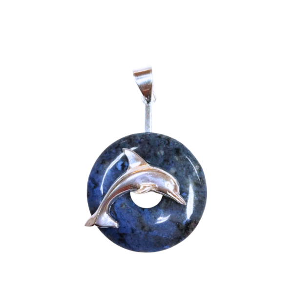 Donuthalter Delfin silber – Bild 3