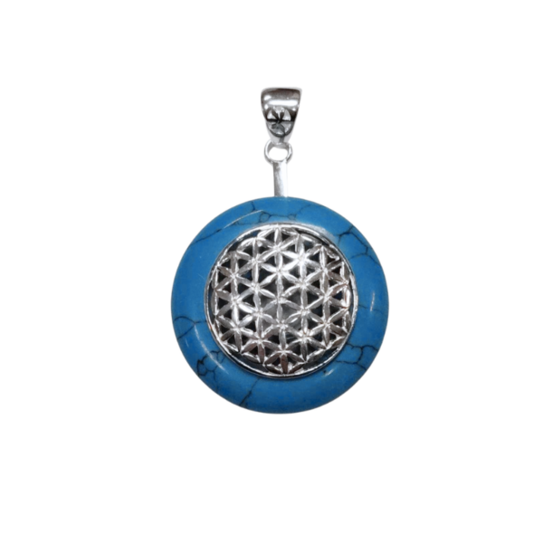 Donuthalter Blume des Lebens silber – Bild 3