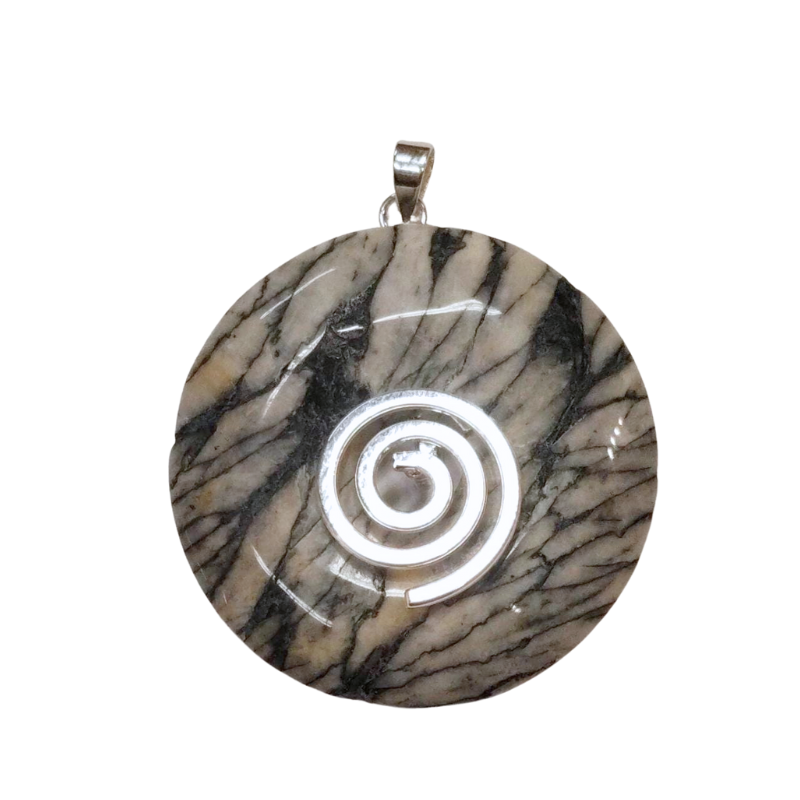 Donuthalter Spirale silberfarbig