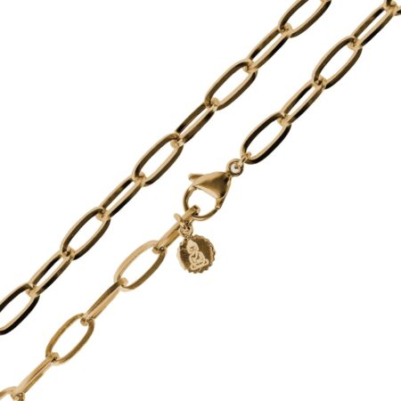 Glückshalskette für Charms - vergoldet 45 cm