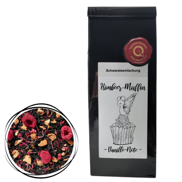 Himbeer-Muffin - Schwarzteemischung