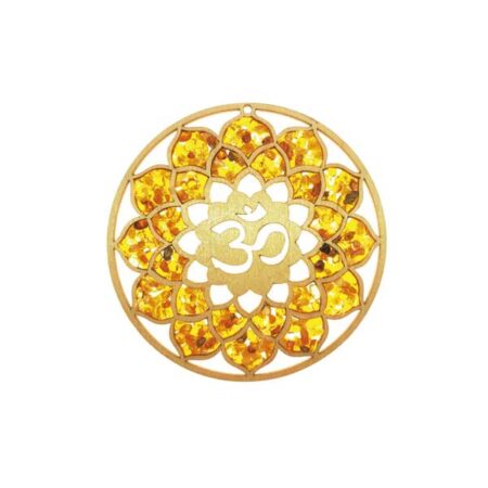 Bernstein Suncatcher Kronenchakra mit OM