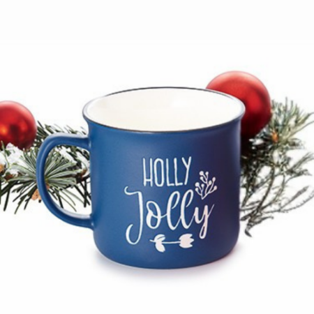 Tasse Holly Jolly Christmas Blau