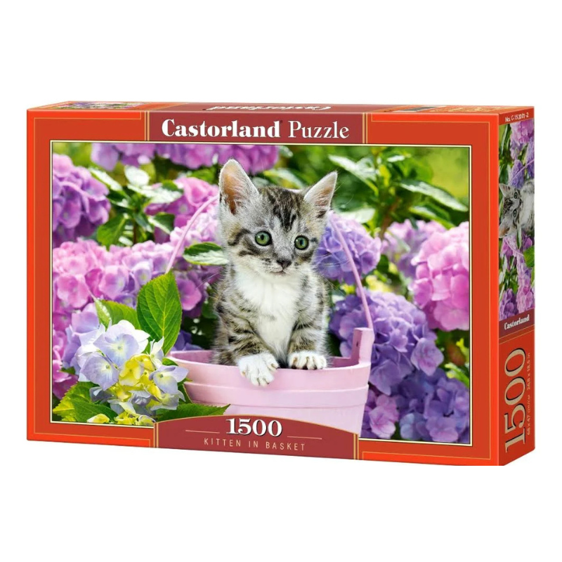 Kitten in Basket – 1500 Teile Puzzle