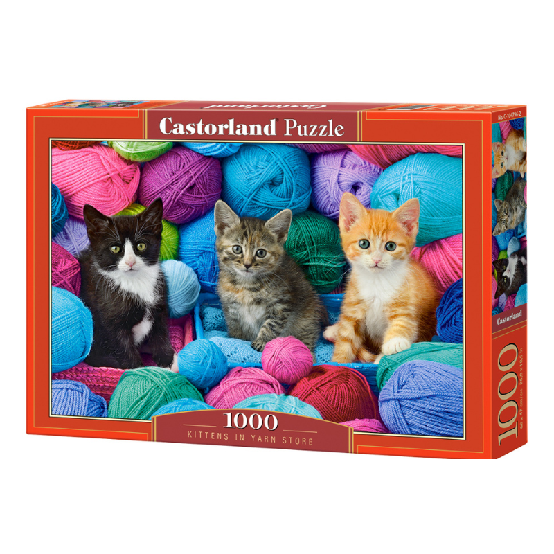 Kittens in a Yarn Store – 1000 Teile Puzzle