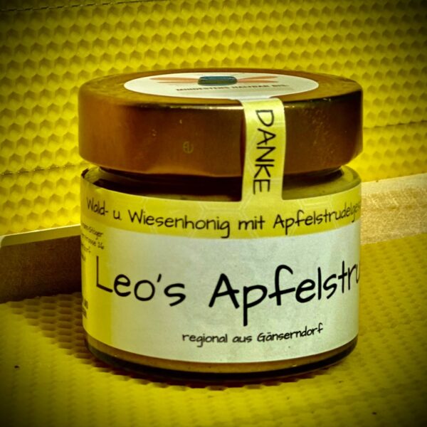 Leo´s Apfelstrudel - Wald- und Wiesen-Cremehonig mit Apfelstrudelgeschmack – Bild 2