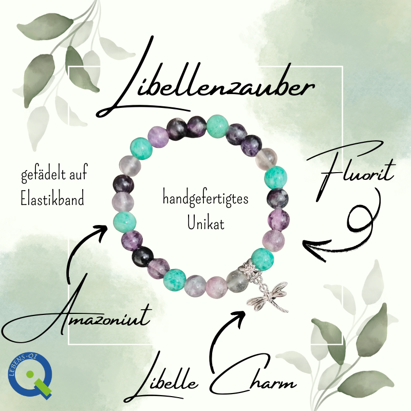 Stein Armband – Libellenzauber