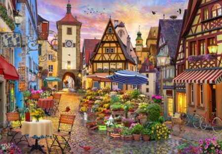 Bayerisches Dorf - 1000 Teile Puzzle