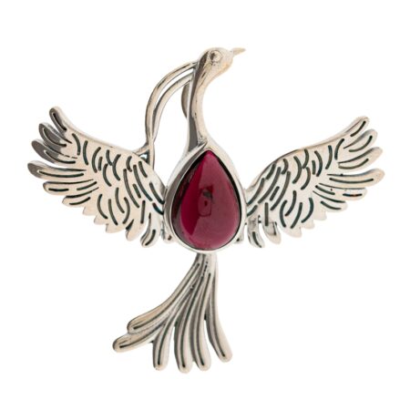 Phönix Anhänger mit Granat