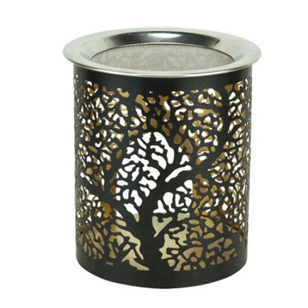 Räucherstövchen "Baum" schwarz/gold