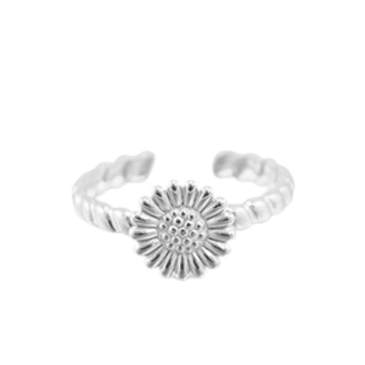 Gänseblümchen silber - Edelstahl-Ring
