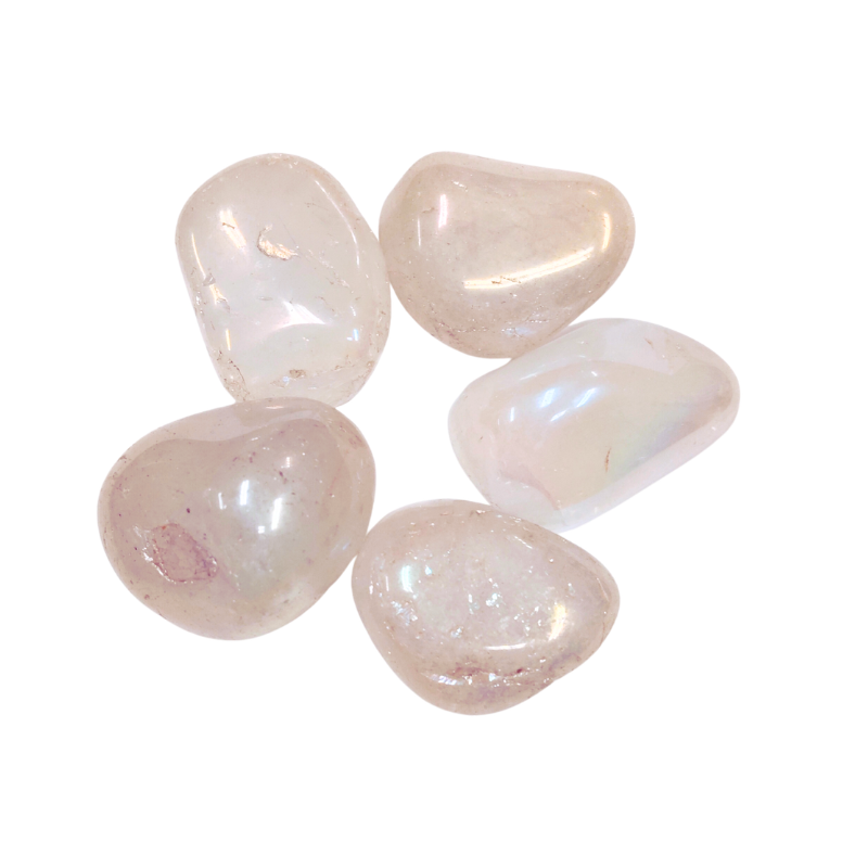 Bergkristall „Angel Aura“ Trommelstein