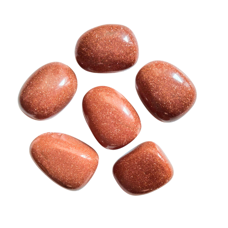 Goldfluss Trommelstein