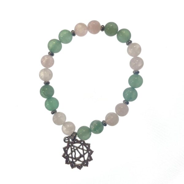 Herz-Chakra Armband - Rosenquarz & Aventurin