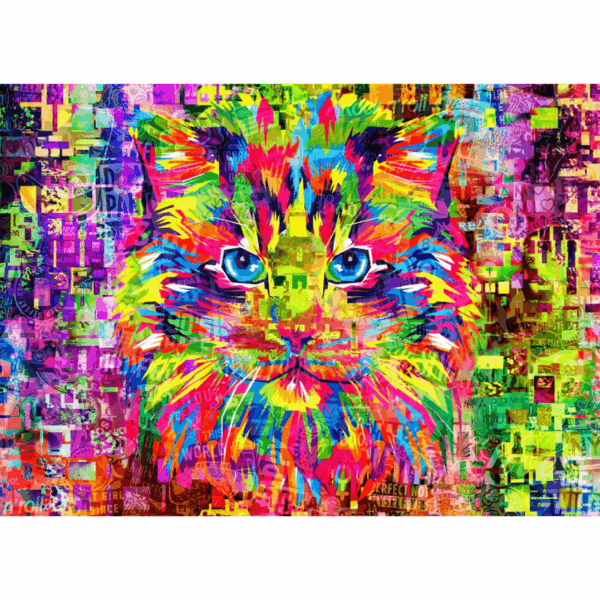 Wonderful Cat  - 1000 Teile Puzzle