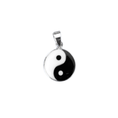 Yin Yang Anhänger aus Silber