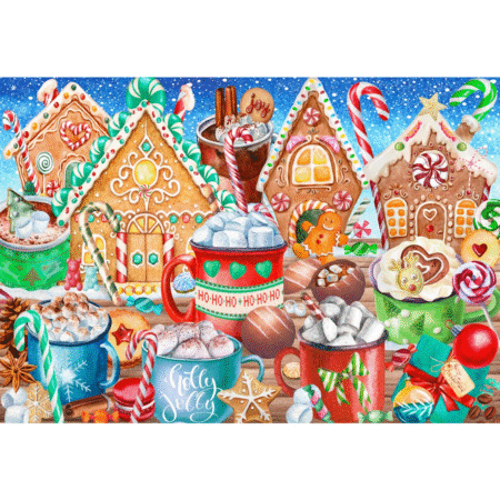 Candy Canes and Cocoa - 1000 Teile Puzzle